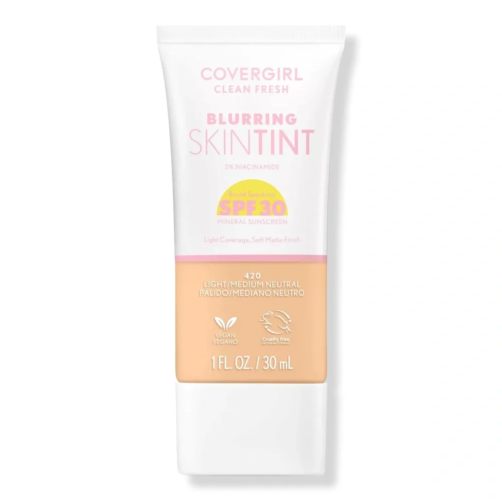 New! COVERGIRL Clean Fresh Blurring Skin Tint SPF 30 Color 430